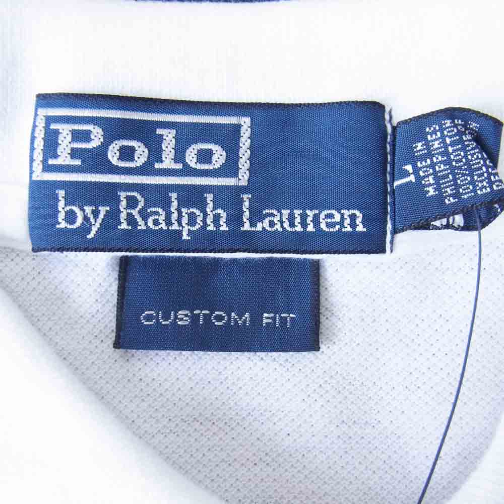 POLO RALPH LAUREN ポロ・ラルフローレン 4399639 半袖 ポロ シャツ ホワイト系 L【新古品】【未使用】【中古】