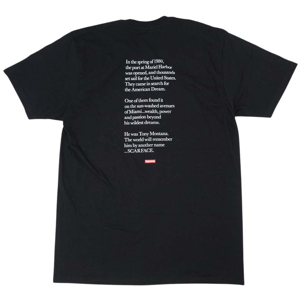 Supreme シュプリーム 17AW Friend Tee Scarface スカーフェイス プリント Tシャツ ブラック系 L【中古】