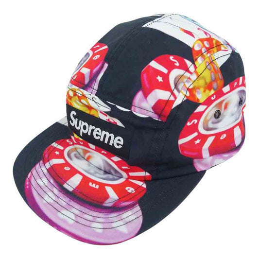 Supreme シュプリーム 18AW CASINO CAMP CAP カジノ キャンプ キャップ マルチカラー系【美品】【中古】