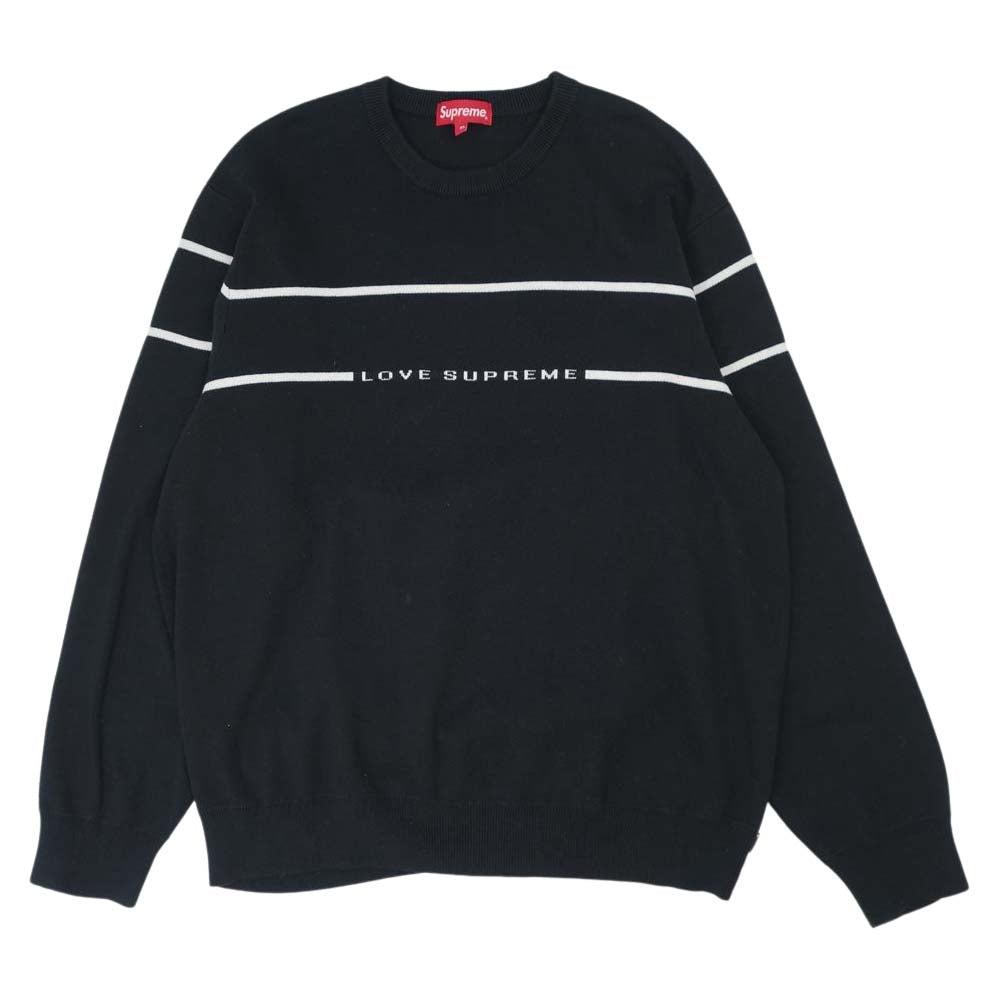 Supreme シュプリーム 17AW Love Supreme Sweater ラブ シュプリーム セーター ブラック系 XL【中古】