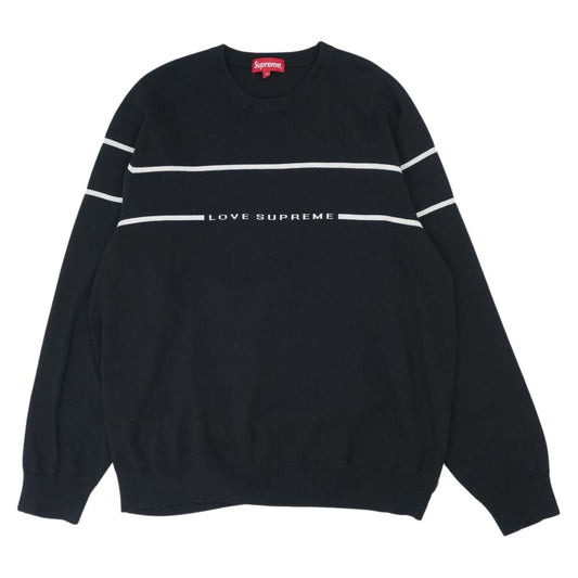 Supreme シュプリーム 17AW Love Supreme Sweater ラブ シュプリーム セーター ブラック系 XL【中古】