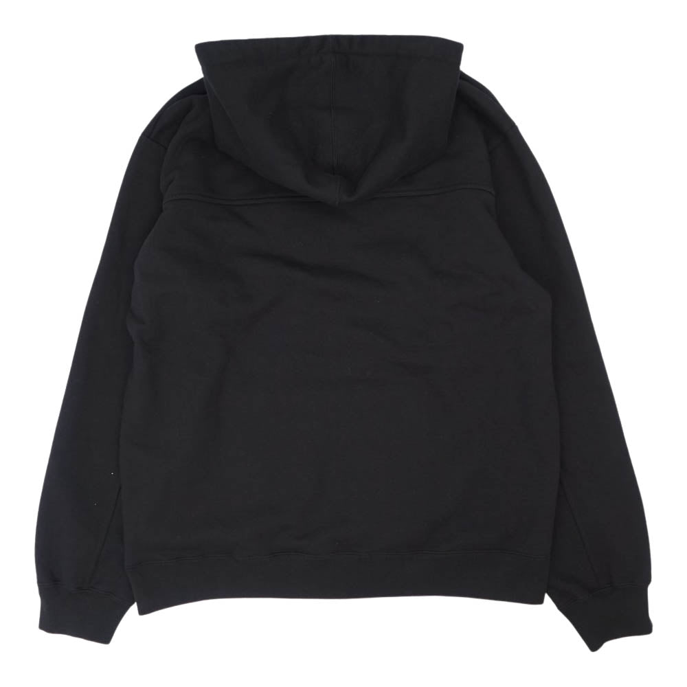 Supreme シュプリーム 19AW Text Stripe Hooded Sweatshirt テキスト ストライプ フーデッド スウェットシャツ パーカー ブラック系 XL【中古】