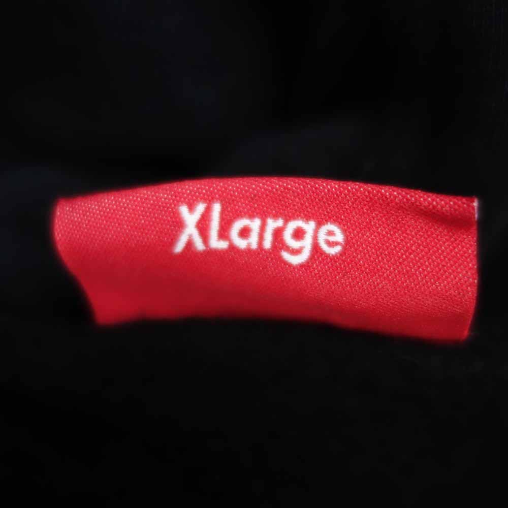Supreme シュプリーム 19AW Text Stripe Hooded Sweatshirt テキスト ストライプ フーデッド スウェットシャツ パーカー ブラック系 XL【中古】