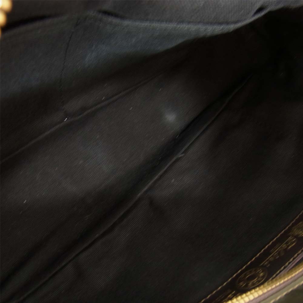 Felisi フェリージ ナイロン レザー ブリーフケース カーキ系【中古】
