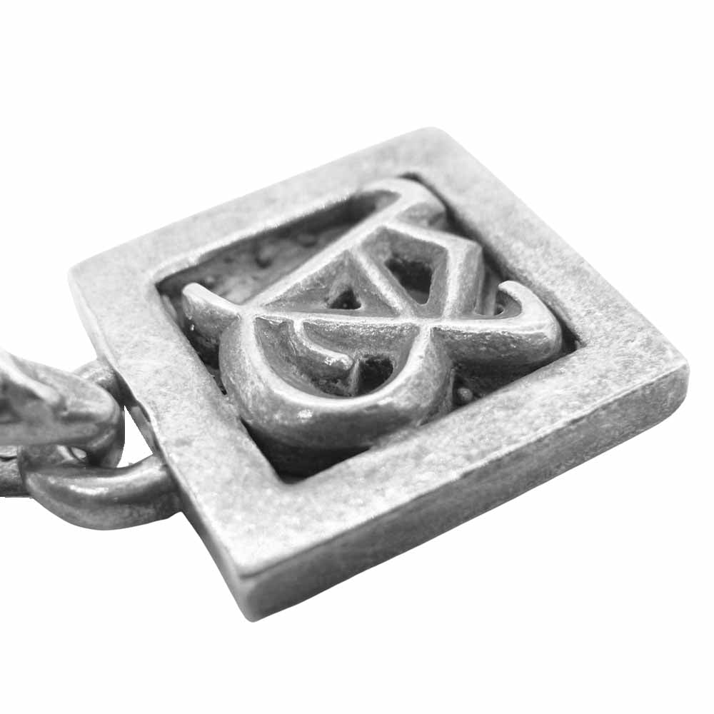 CHROME HEARTS クロムハーツ（原本無） フレームド レターブロック  チャーム ネックレス トップ シルバー系【中古】