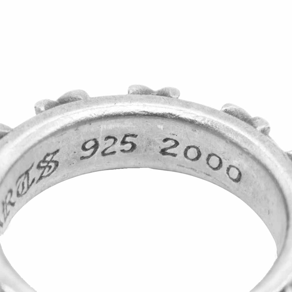 CHROME HEARTS クロムハーツ（原本無） STAR BAND RING スター バンド リング シルバー系【中古】