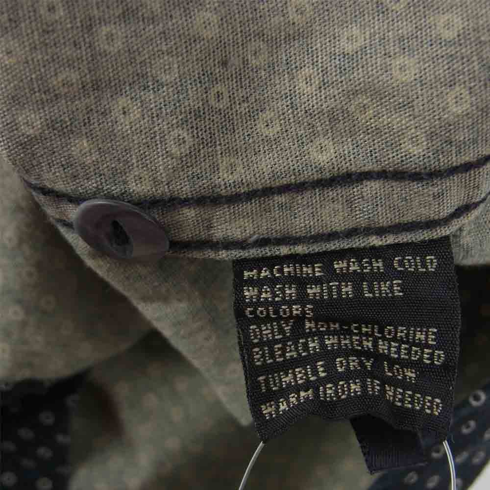 RRL ダブルアールエル ドット ウエスタン 長袖 シャツ コットン フィリピン製 ブラック系 XS【中古】