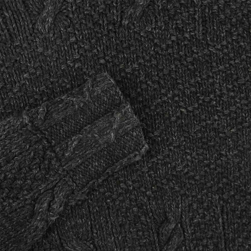 RRL ダブルアールエル タートルネック ニット コットン 中国製 ブラック系 XS【美品】【中古】