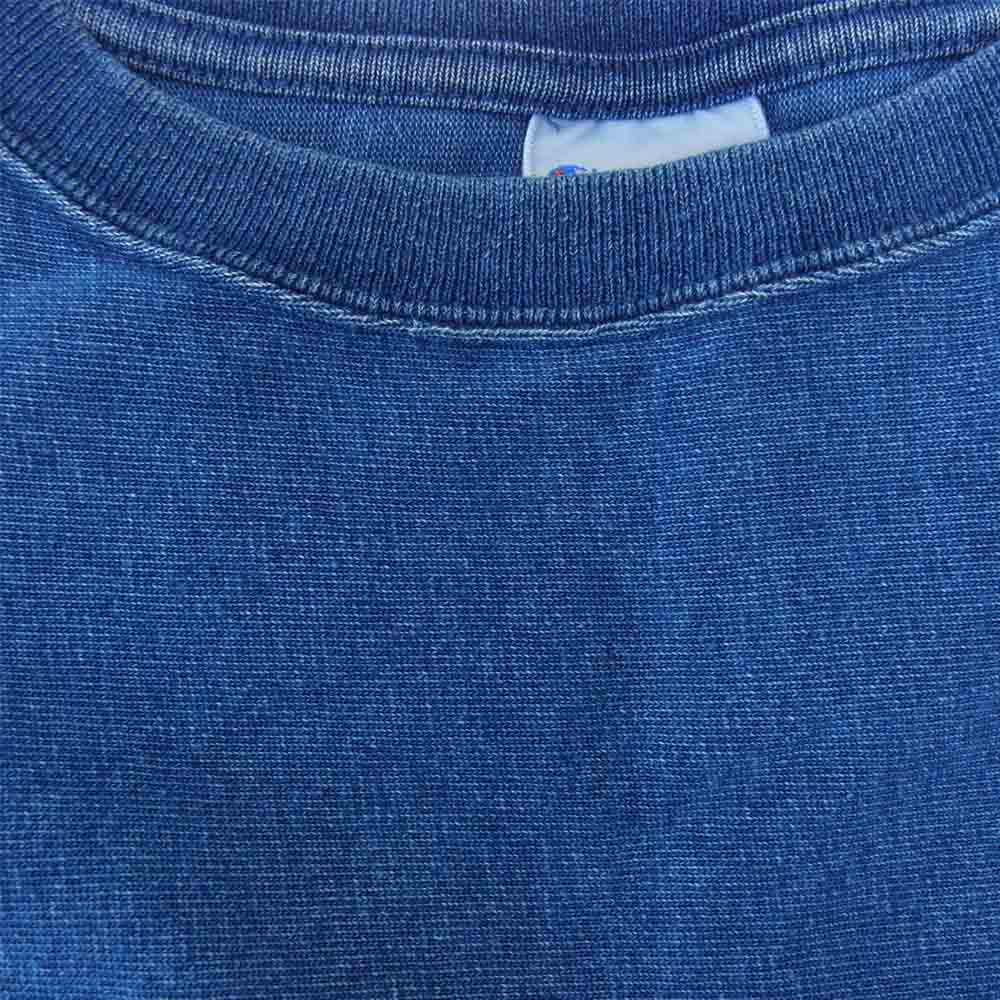 Champion チャンピオン C8-K348 INDIGO REVERSE WEAVE Tee インディゴ リバースウィーブ Tシャツ インディゴブルー系 M【中古】