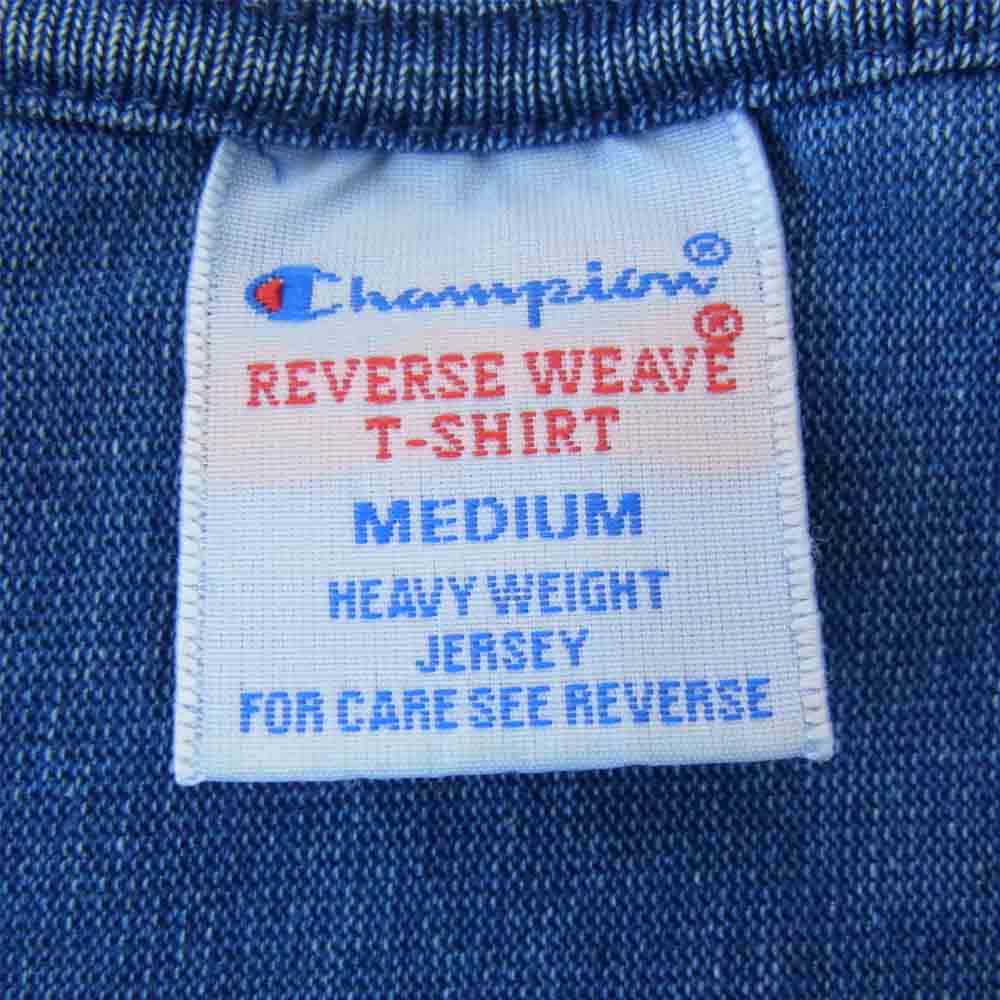 Champion チャンピオン C8-K348 INDIGO REVERSE WEAVE Tee インディゴ リバースウィーブ Tシャツ インディゴブルー系 M【中古】