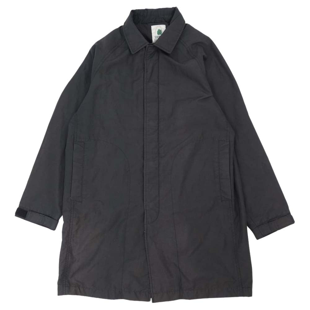 SIERRA DESIGNS シエラデザイン 60/40クロス ナイロン ステンカラー コート ブラック系 USAサイズ XS  JPNサイズ S【中古】
