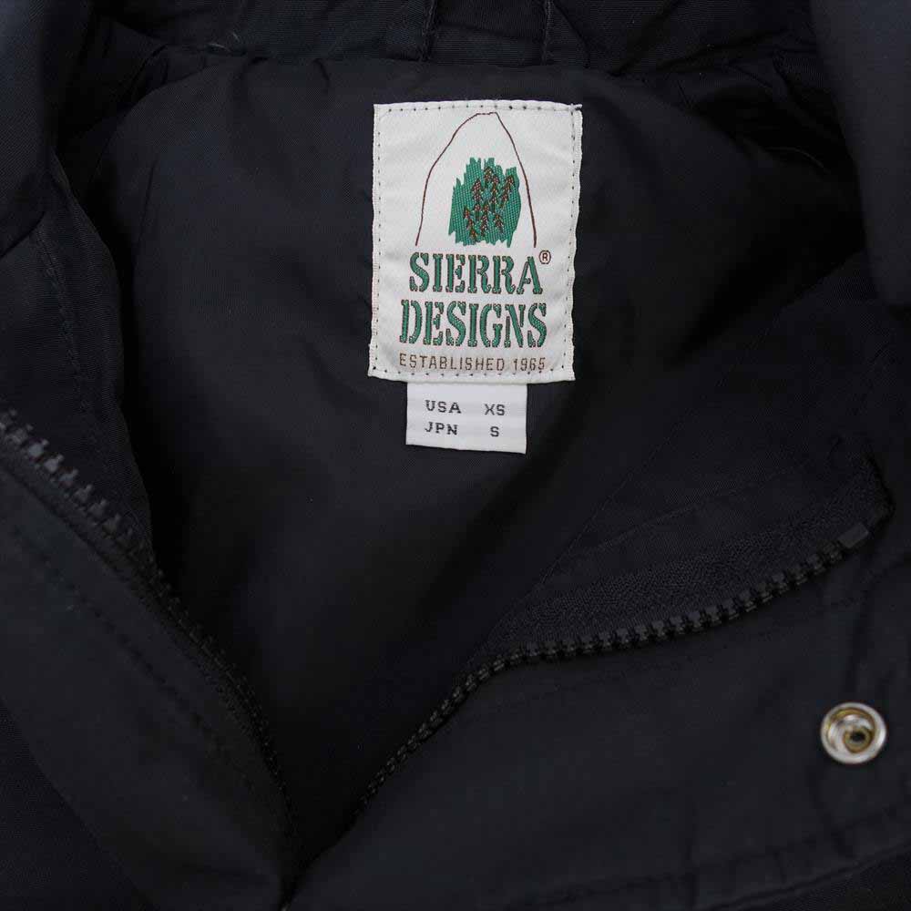 SIERRA DESIGNS シエラデザイン 60/40クロス ナイロン ステンカラー コート ブラック系 USAサイズ XS  JPNサイズ S【中古】