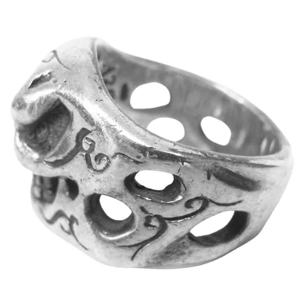 TRAVIS WALKER トラヴィスワーカー SMALL SKULL RING スモール スカル リング シルバー系 7号程度【中古】
