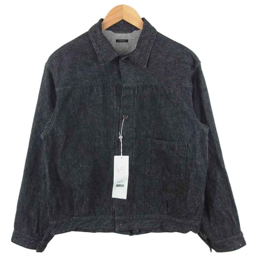 COMOLI コモリ U03-01012 21AW DENIM JACKET デニム ジャケット ブラック BLACK/ECRU 2【新古品】【未使用】【中古】
