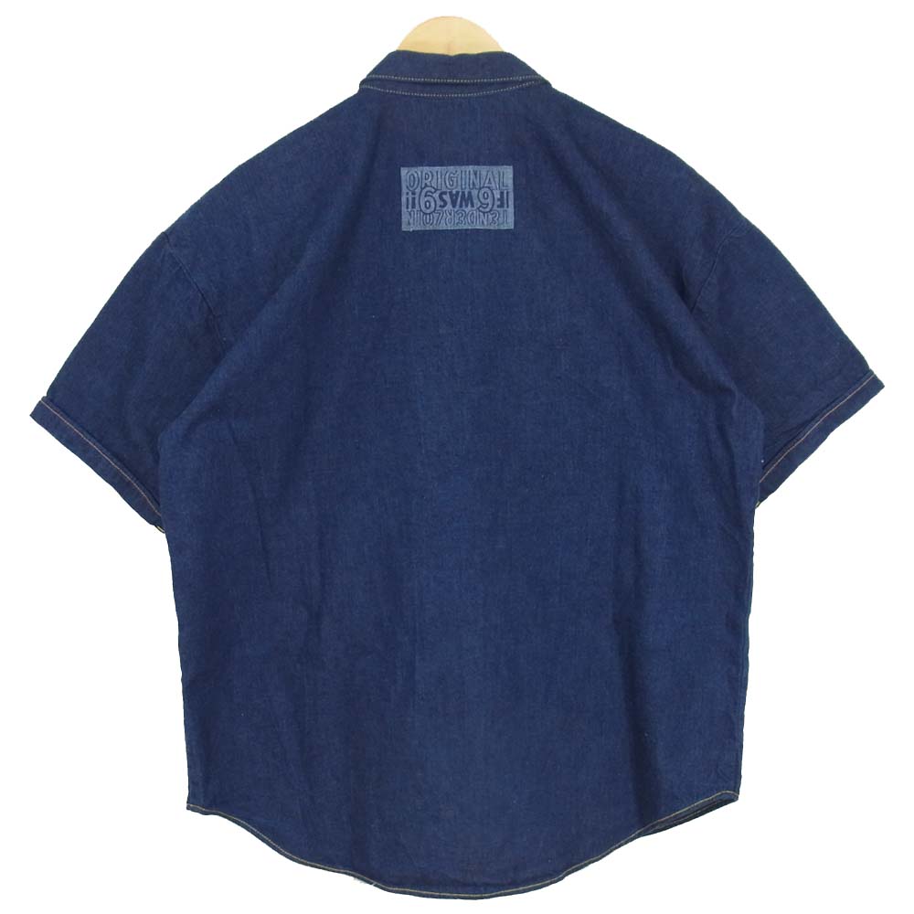 TENDERLOIN テンダーロイン 21SS WORK SHT B.D DENIM S/S WASH デニム ワーク 半袖 シャツ インディゴブルー系 S【中古】