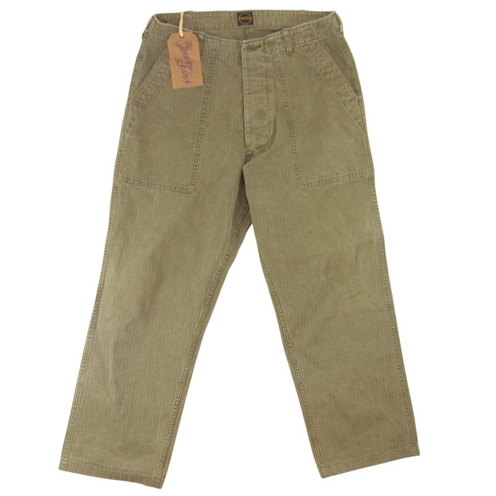 TENDERLOIN テンダーロイン 20SS T-HB PNT ヘリンボーン パンツ カーキ系 S【中古】