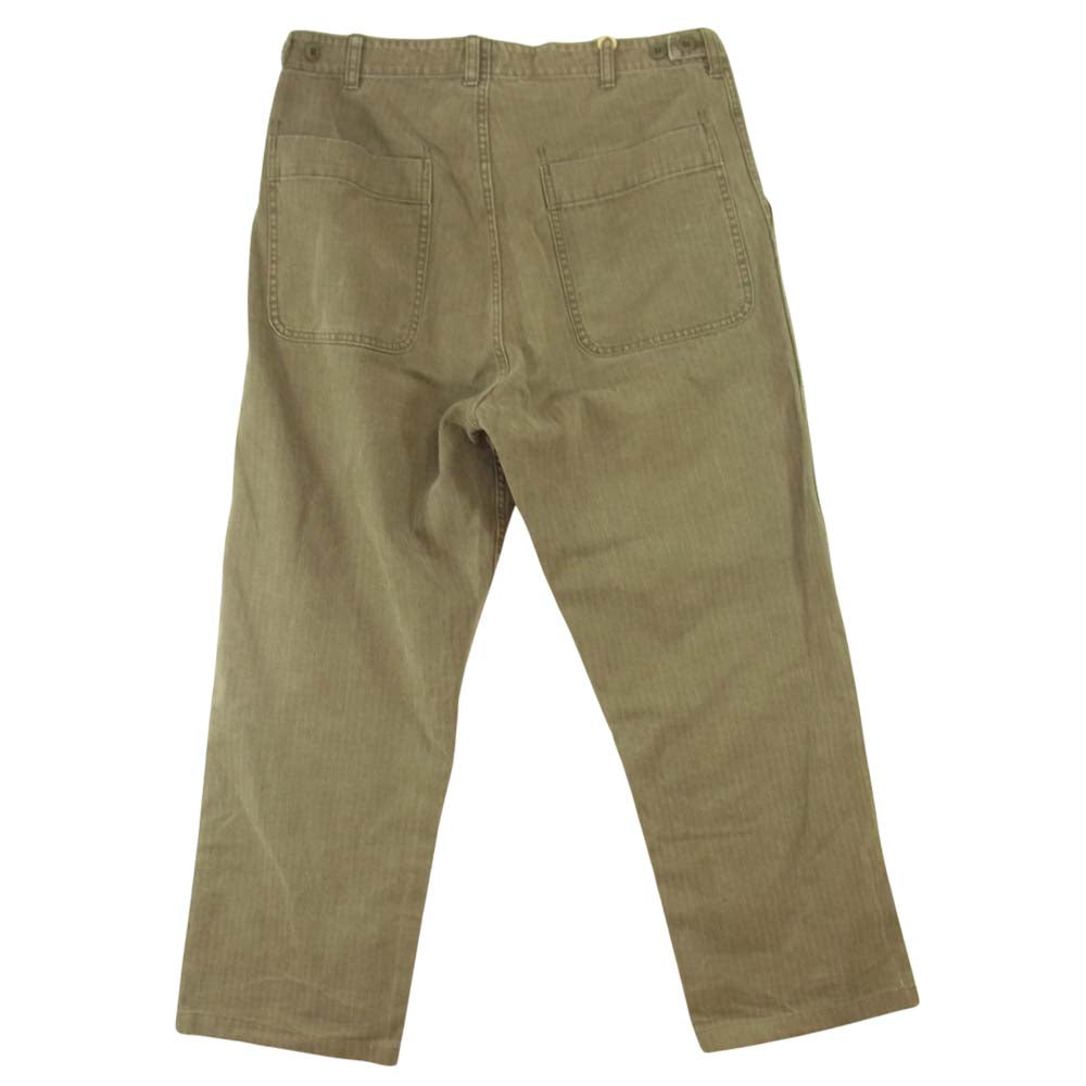 TENDERLOIN テンダーロイン 20SS T-HB PNT ヘリンボーン パンツ カーキ系 S【中古】
