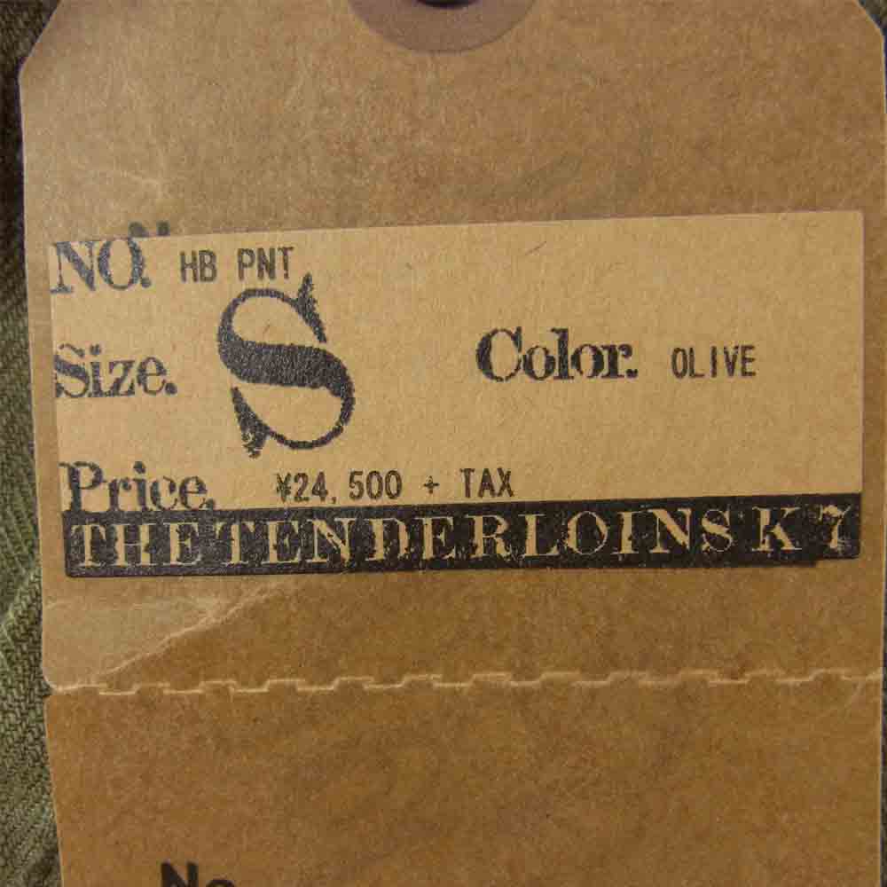 TENDERLOIN テンダーロイン 20SS T-HB PNT ヘリンボーン パンツ カーキ系 S【中古】