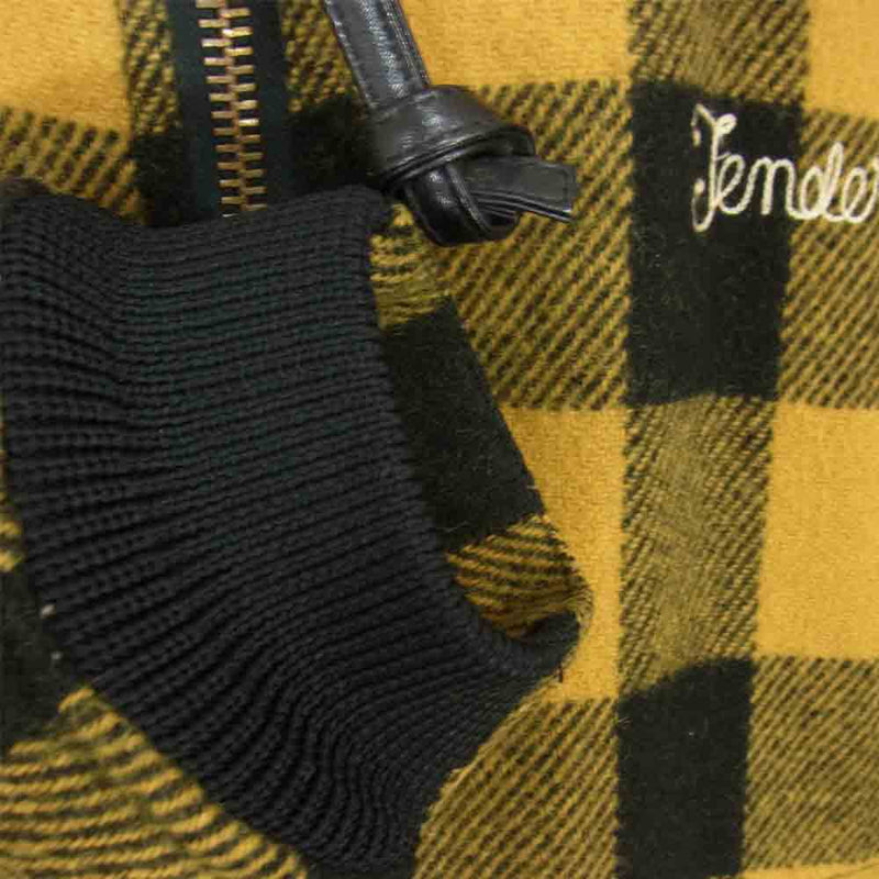 TENDERLOIN テンダーロイン ジャケット T-LUMBERJACK ランバージャック ウール チェック ロゴ刺繍 ジャケット ブラック系 ブラウン系 L