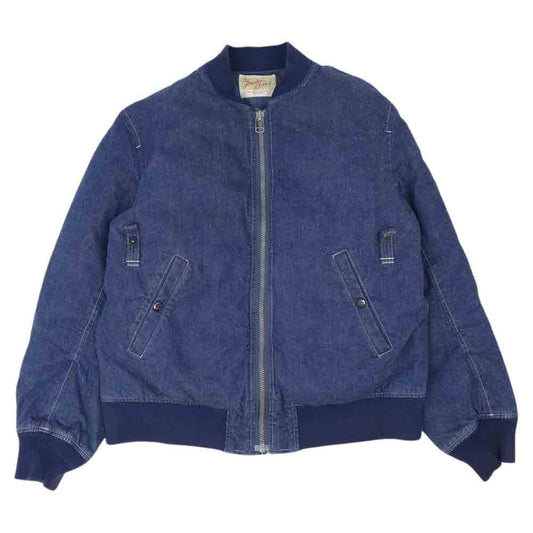 TENDERLOIN テンダーロイン MA-1 DENIM デニム MA-1 ジャケット インディゴブルー系 S【中古】