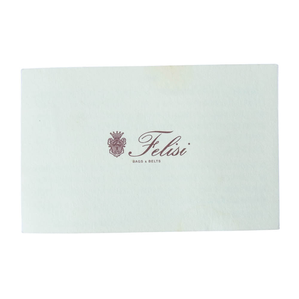 フェリージ ブリーフケース ビジネスバッグ ネイビー系【中古】
