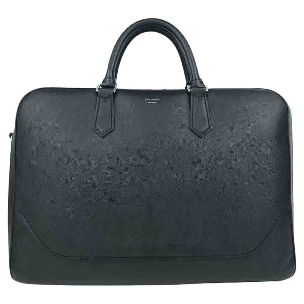 PELLE MORBIDA ペッレモルビダ ブリーフケース ブラック系【中古】