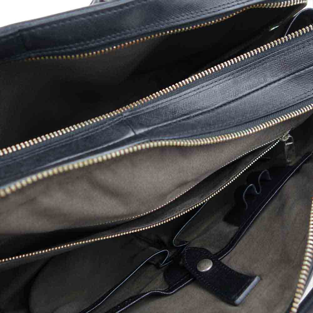 PELLE MORBIDA ペッレモルビダ ブリーフケース ブラック系【中古】