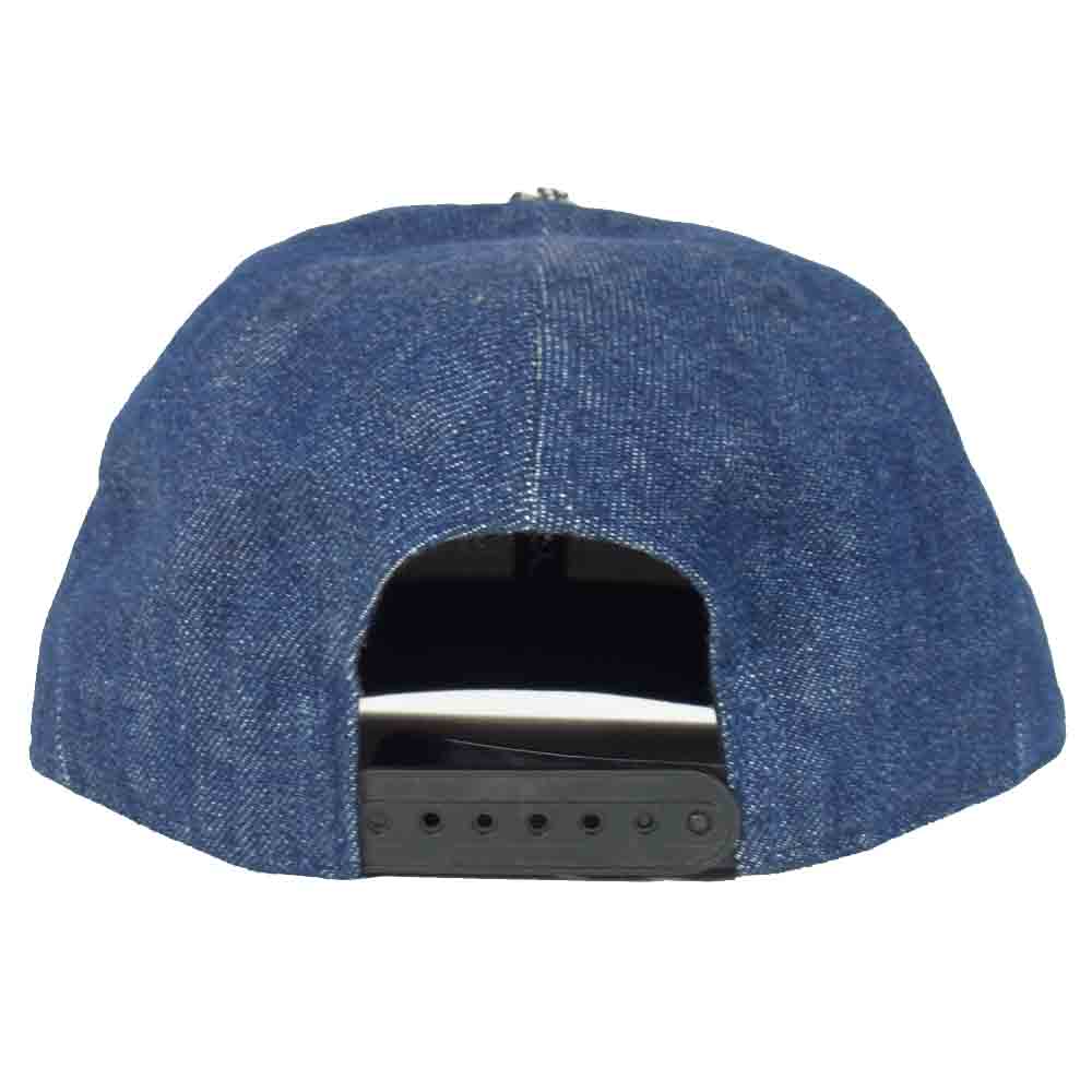 NEW ERA ニューエラ デニム チェック キャップ ブルー系 ONE SIZE【中古】