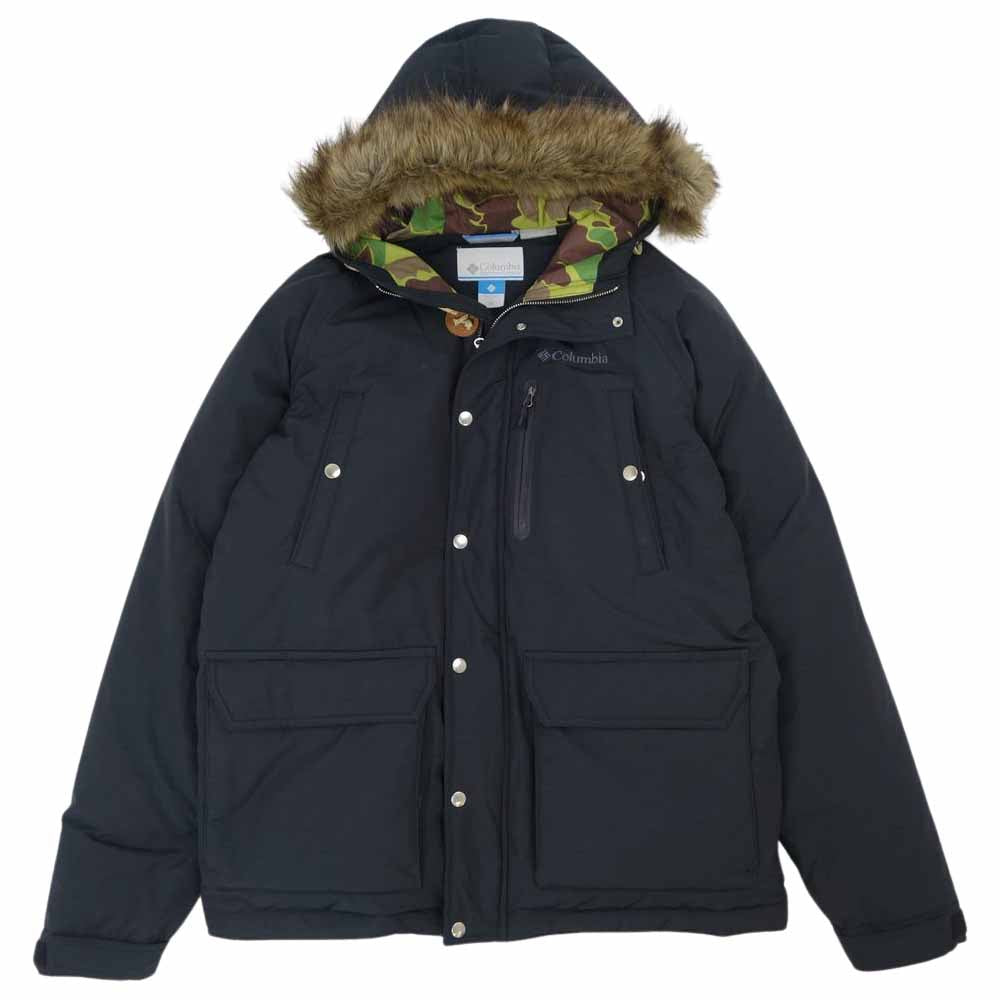 Columbia コロンビア × Kinetics キネティクス Pyran Cliff Jacket ピラン クリフ ダウン ジャケット ブラック系 XL【中古】