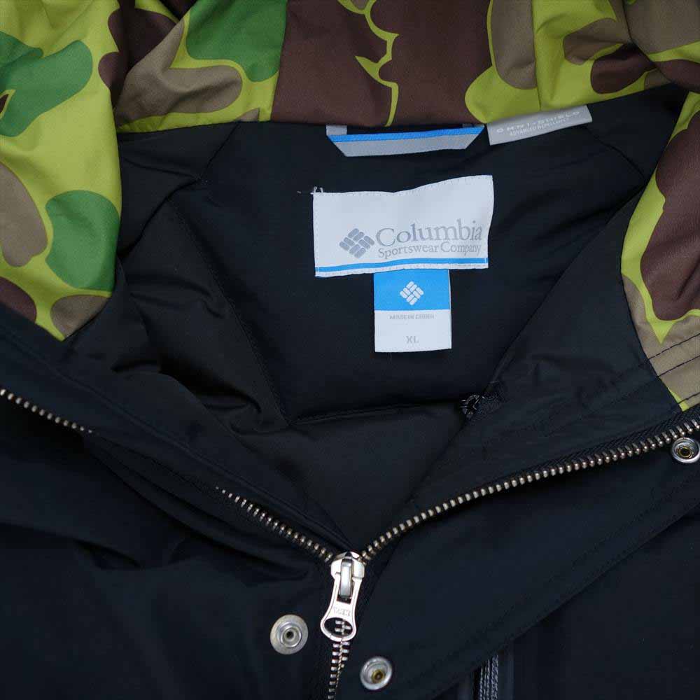 Columbia コロンビア × Kinetics キネティクス Pyran Cliff Jacket ピラン クリフ ダウン ジャケット ブラック系 XL【中古】