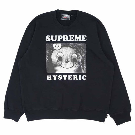 Supreme シュプリーム 21SS × HYSTERIC GLAMOUR ヒステリックグラマー Crewneck クルーネック スウェット トレーナー ブラック系 M【中古】