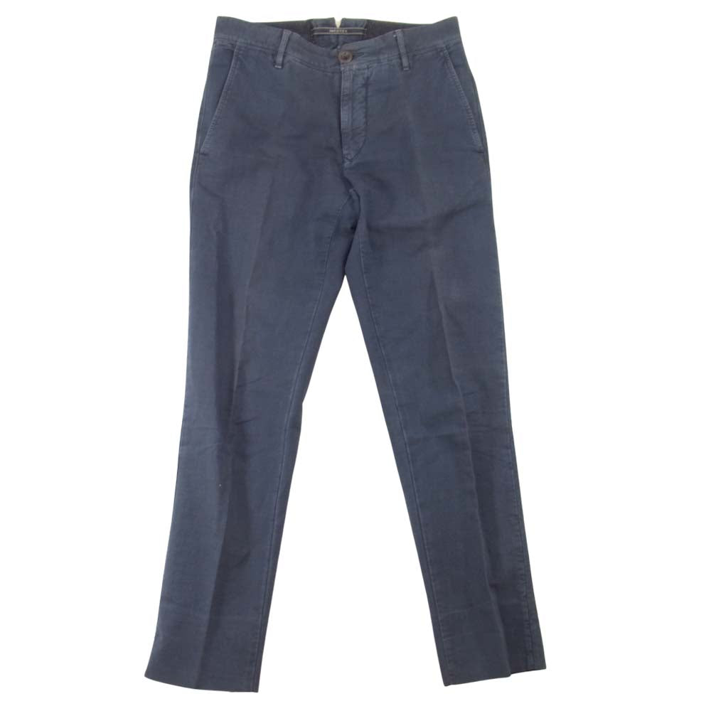 INCOTEX インコテックス スリムフィット スラックス ネイビー系 29【中古】