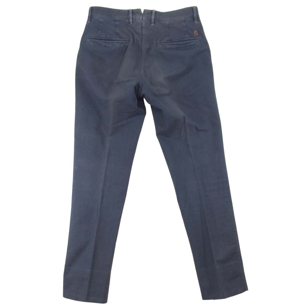 INCOTEX インコテックス スリムフィット スラックス ネイビー系 29【中古】