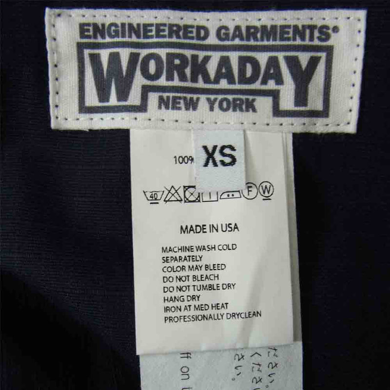 Engineered Garments エンジニアードガーメンツ WORKADAY リップストップ ベイカー パンツ ブラック系 XS【中古】