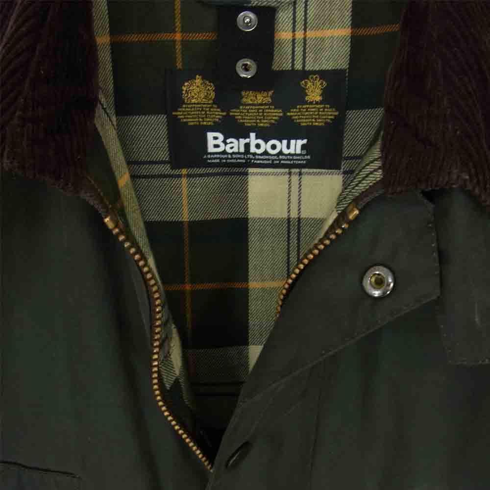 Barbour バブアー MWX0318SG9136 SL BEDALE スリム ビデイル ジャケット カーキ系 36【中古】