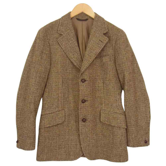 ANATOMICA アナトミカ 530-542-06 DUNN JACKET HARRIS TWEED ハリスツイード ウール ダン ジャケット ブラウン系 38【中古】