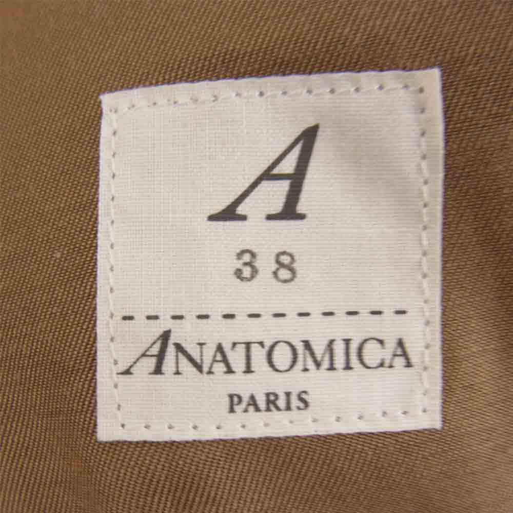 ANATOMICA アナトミカ 530-542-06 DUNN JACKET HARRIS TWEED ハリスツイード ウール ダン ジャケット ブラウン系 38【中古】