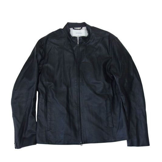 ジョイントワークス シングル ライダース フェイクレザー ジャケット ブラック系 L【中古】