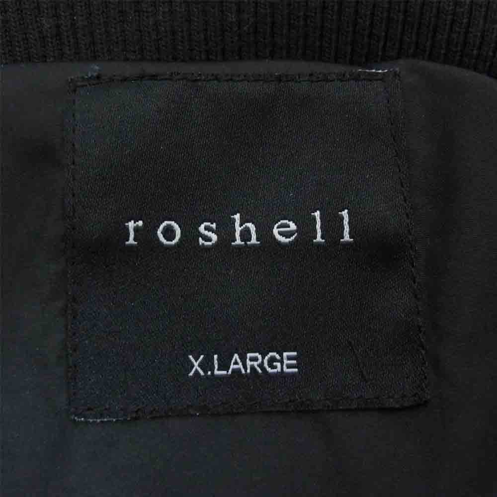 ロシェル ボリュームネック ダウン ジャケット ブラック系 XL【中古】