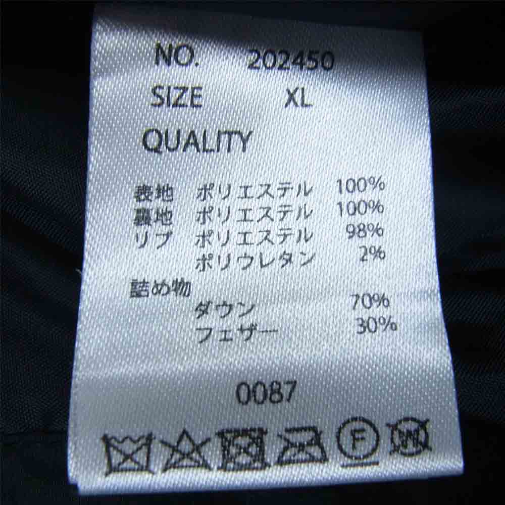 ロシェル ボリュームネック ダウン ジャケット ブラック系 XL【中古】
