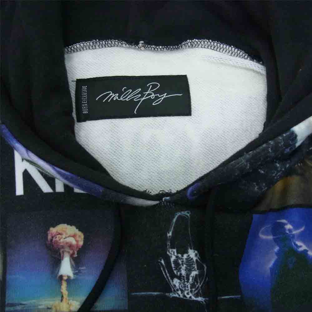 MILKBOY ミルクボーイ 20184226 INSTAGRAM BIG HOODY インスタグラム フォト フーディ パーカー ブラック系【中古】