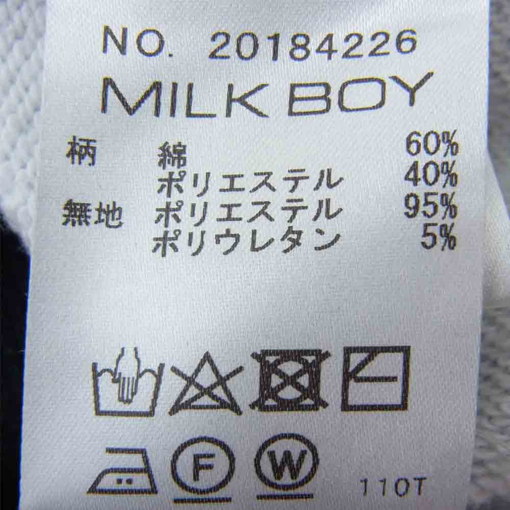 MILKBOY ミルクボーイ 20184226 INSTAGRAM BIG HOODY インスタグラム フォト フーディ パーカー ブラック系【中古】