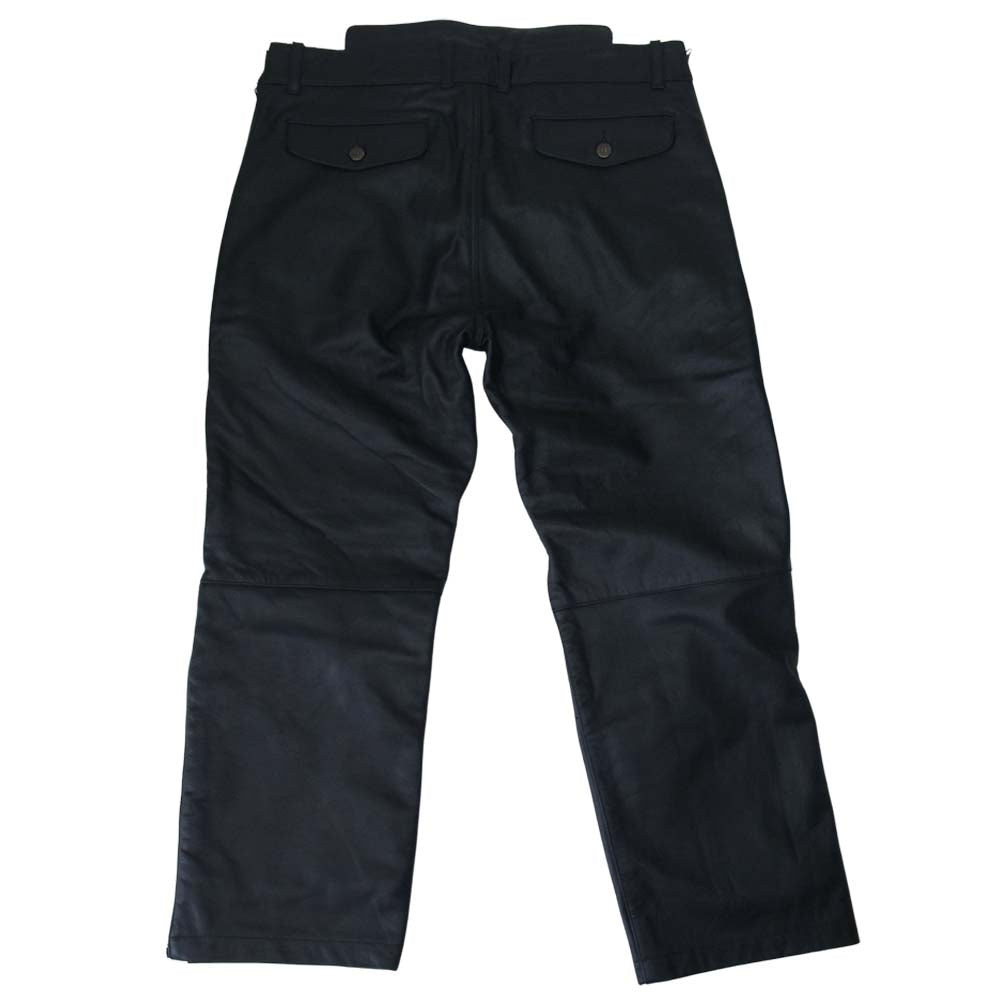 モトフィールド サイドジップ 水牛革 レザー 5ポケット パンツ ブラック系 4L【中古】