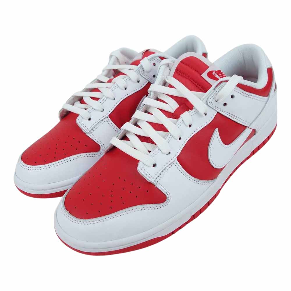 NIKE ナイキ DD1391-600 DUNK LOW RETRO CHAMPIONSHIP RED ダンクロー レトロ チャンピオンシップ  スニーカー レッド系 29cm【新古品】【未使用】【中古】