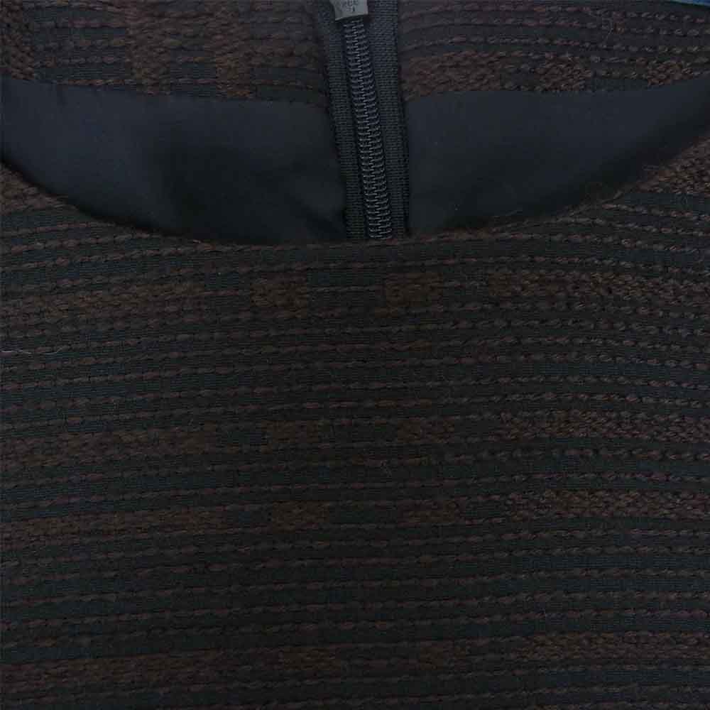 Aquascutum アクアスキュータム ジャガード ワンピース ブラウン系 ブラック系【中古】