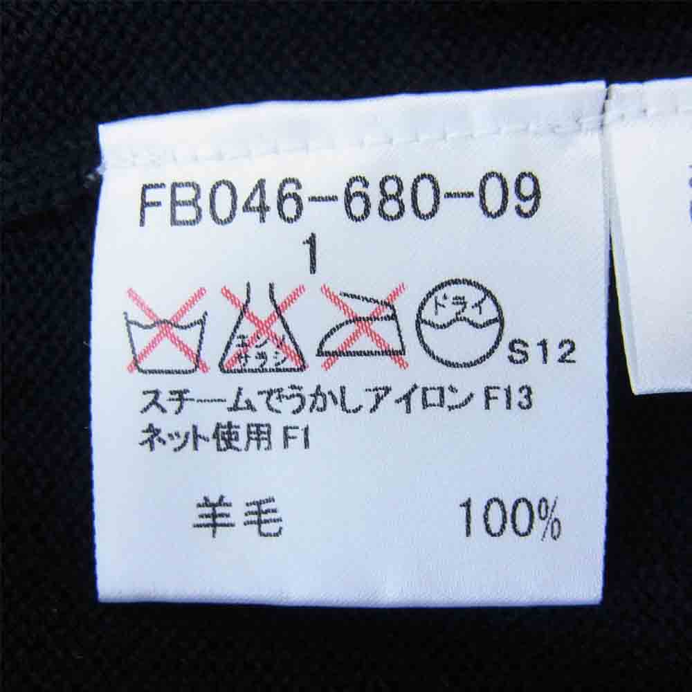 BURBERRY LONDON バーバリー ロンドン タートルネック 半袖 ニット ブラック系 1【美品】【中古】
