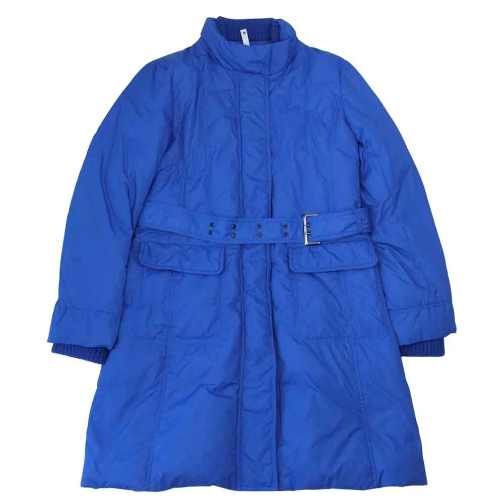 Aquascutum アクアスキュータム 1255475-35 フード付き ダウン ジャケット ブルー系【中古】