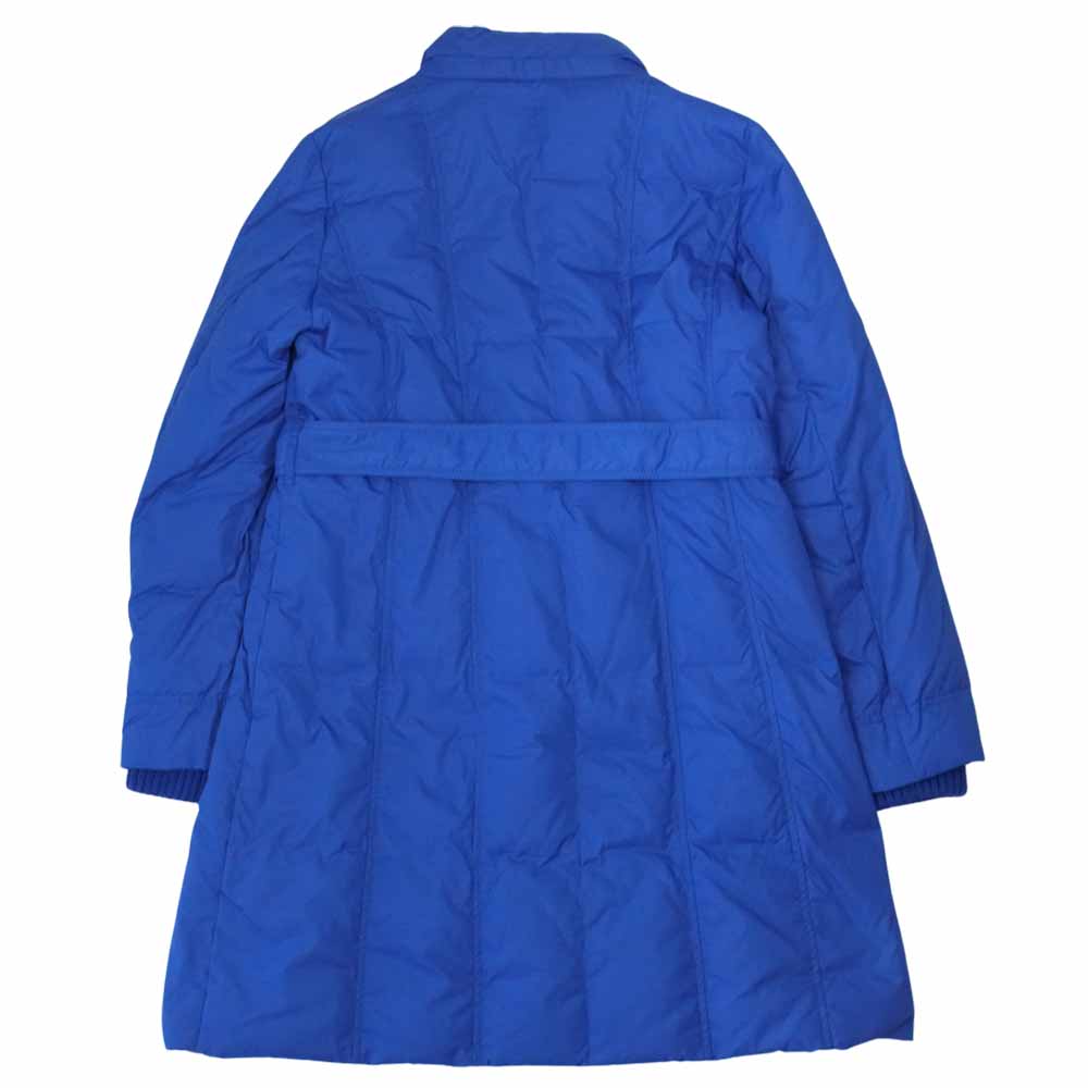 Aquascutum アクアスキュータム 1255475-35 フード付き ダウン ジャケット ブルー系【中古】