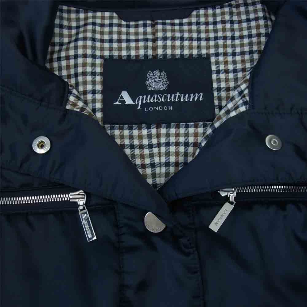 Aquascutum アクアスキュータム キルティング ジャケット ネイビー系【美品】【中古】
