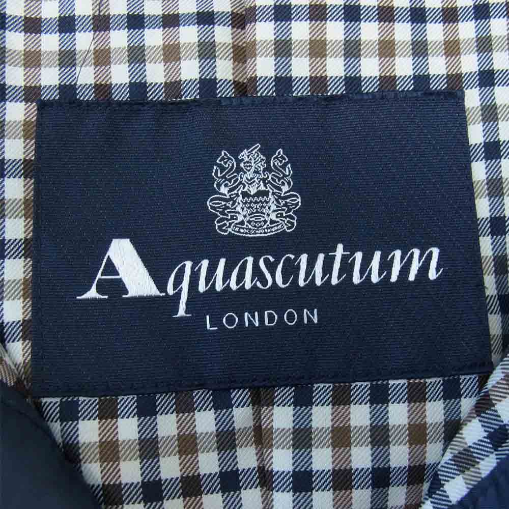 Aquascutum アクアスキュータム キルティング ジャケット ネイビー系【美品】【中古】
